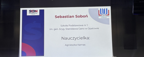 Sebastian Soboń- Laureat z Jedynki