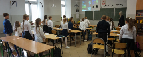 Pierwszy Egzamin Trzecioklasistów z Opatowskiej Jedynki