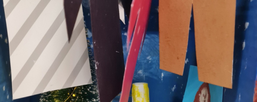 Instalacje klasy 5a inspirowane „Opowieściami z Narnii”