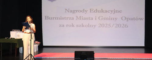 Nagrody Edukacyjne Burmistrza Opatowa dla uczniów Jedynki